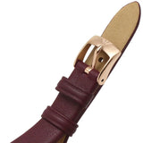Emporio Armani Gianni T Bar Crystals Maroon Dial Maroon Leather Strap Watch for Women - AR11487 Authentic Buy Shop Now
