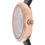 Emporio Armani Rosa Two Hand Black Dial Black Leather Strap Watch For Women - AR11493 Authentic Buy Shop Now