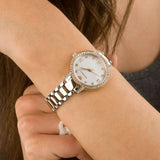 Emporio Armani Cleo Mother of Pearl Dial Two Tone Steel Strap Watch For Women - AR11499 Authentic Buy Shop Now