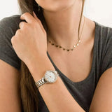 Emporio Armani Cleo Mother of Pearl Dial Two Tone Steel Strap Watch For Women - AR11499 Authentic Buy Shop Now