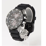 Emporio Armani Diver Chronograph Black Dial Black Silicon Strap Watch For Men - AR11515 Authentic Buy Shop Now
