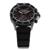 Emporio Armani Diver Chronograph Black Dial Black Silicon Strap Watch For Men - AR11515 Authentic Buy Shop Now