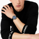 Emporio Armani Diver Three-Hand Quartz Blue Dial Blue Leather Strap Watch For Men - AR11516 Authentic Buy Shop Now