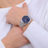 Emporio Armani Chronograph Blue Dial Silver Steel Strap Watch For Men - AR11528 Authentic Buy Shop Now