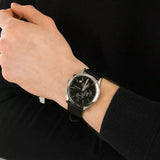 Emporio Armani Paolo Chronograph Black Dial Black Leather Strap Watch For Men - AR11530 Authentic Buy Shop Now
