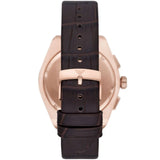 Emporio Armani Federico Chronograph Blue Dial Brown Leather Strap Watch For Men - AR11563 Authentic Buy Shop Now