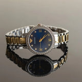 Emporio Armani Cleo Blue Dial Two Tone Steel Strap Watch for Women - AR11576 Authentic Buy Shop Now