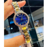 Emporio Armani Cleo Blue Dial Two Tone Steel Strap Watch for Women - AR11576 Authentic Buy Shop Now
