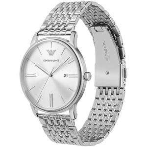 Emporio Armani Minimalist Silver Dial Silver Steel Strap Watch for Men - AR11599 Authentic Buy Shop Now
