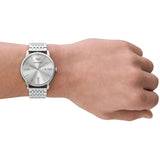 Emporio Armani Minimalist Silver Dial Silver Steel Strap Watch for Men - AR11599 Authentic Buy Shop Now