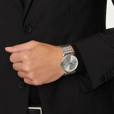 Emporio Armani Minimalist Silver Dial Silver Steel Strap Watch for Men - AR11599 Authentic Buy Shop Now