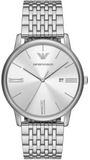 Emporio Armani Minimalist Silver Dial Silver Steel Strap Watch for Men - AR11599 Authentic Buy Shop Now
