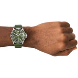 Emporio Armani World Explorer Green Dial Green Silicone Strap Watch for Men - AR11638 Authentic Buy Shop Now