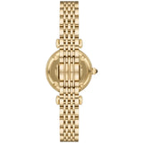 Emporio Armani Gianni T-Bar Brown Dial Gold Steel Strap Watch for Women - AR11703 Authentic Buy Shop Now