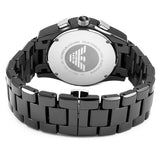 Emporio Armani Valente Chronograph Black Dial Black Ceramic Strap Watch For Men - AR1400 Authentic Buy Shop Now