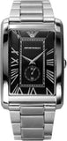 Emporio Armani Classic Analog Black Dial Silver Steel Strap Watch For Men - AR1608 Authentic Buy Shop Now