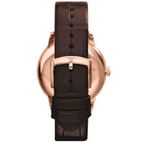 Emporio Armani Classic Quartz Brown Dial Brown Leather Strap Watch For Men - AR1613 Authentic Buy Shop Now