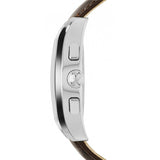 Emporio Armani Valente Chronograph Amber Dial Brown Leather Strap Watch For Men - AR1634 Authentic Buy Shop Now