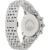 Emporio Armani Gianni Chronograph Blue Dial Silver Steel Strap Watch For Men - AR1648 Authentic Buy Shop Now