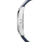 Emporio Armani Valente Quartz Silver Dial Grey Leather Strap Watch For Men - AR1666 Authentic Buy Shop Now