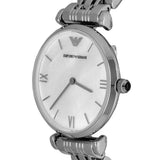 Emporio Armani T Bar Mother of Pearl Dial Steel Strap Watch For Women - AR1682 Authentic Buy Shop Now