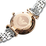 Emporio Armani T Bar Gianni Classic Mother Of Pearl Dial Two Tone Steel Strap Watch For Women - AR1683 Authentic Buy Shop Now