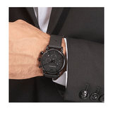 Emporio Armani Luigi Chronograph Black Dial Black Leather Strap Watch For Men - AR1737 Authentic Buy Shop Now