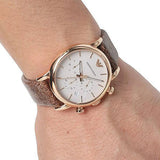 Emporio Armani Classic Chronograph White Dial Brown Leather Strap Watch For Men - AR1809 Authentic Buy Shop Now