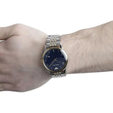 Emporio Armani Classic Quartz Blue Dial Two Tone Steel Strap Watch For Men - AR1868 Authentic Buy Shop Now