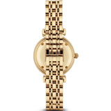 Emporio Armani Gianni T Bar Silver Dial Gold Stainless Steel Strap Watch For Women - AR1877 Authentic Buy Shop Now