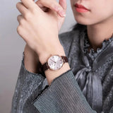 Emporio Armani Classic Quartz Pink Dial Brown Leather Strap Watch For Women - AR1911 Authentic Buy Shop Now