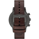 Emporio Armani Classic Chronograph Black Dial Brown Leather Strap Watch For Men - AR1919 Authentic Buy Shop Now