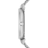 Emporio Armani Gianni T Bar Mother of Pearl Dial Silver Steel Strap Watch For Women - AR1955 Authentic Buy Shop Now