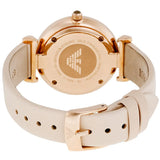 Emporio Armani Arianna Mother of Pearl Dial Pink Leather Strap Watch For Women - AR11199 Authentic Buy Shop Now