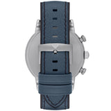 Emporio Armani Luigi XLarge Chronograph Blue Dial Blue Leather Strap Watch for Men - AR1969 Authentic Buy Shop Now
