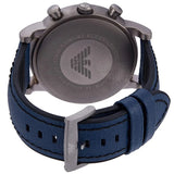 Emporio Armani Luigi XLarge Chronograph Blue Dial Blue Leather Strap Watch for Men - AR1969 Authentic Buy Shop Now