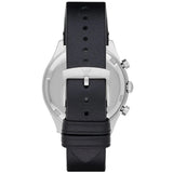 Emporio Armani Zeta Chronograph Black Dial Black Leather Strap Watch for Men - AR1975 Authentic Buy Shop Now
