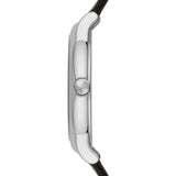 Emporio Armani Luigi Quartz Gray Dial Brown Leather Strap Watch For Men - AR1996 Authentic Buy Shop Now
