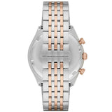 Emporio Armani Zeta Chronograph Quartz White Dial Two Tone Steel Strap Watch For Men - AR1998 Authentic Buy Shop Now