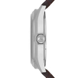 Emporio Armani Dress Quartz White Dial Brown Leather Strap Watch For Men - AR1999 Authentic Buy Shop Now