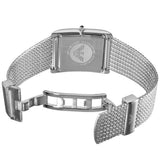 Emporio Armani Super Slim Quartz White Dial Silver Mesh Bracelet Watch For Women - AR2015 Authentic Buy Shop Now