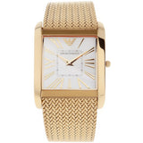 Emporio Armani Mother of Pearl Dial Gold Mesh Bracelet Watch For Men - AR2016 Authentic Buy Shop Now