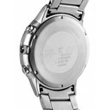 Emporio Armani Sportivo Chronograph Black Dial Silver Steel Strap Watch For Men - AR2460 Authentic Buy Shop Now