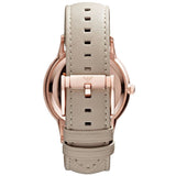 Emporio Armani Classic Quartz Silver Dial Beige Leather Strap Watch For Men - AR2464 Authentic Buy Shop Now