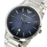 Emporio Armani Renato Blue Dial Silver Steel Strap Watch For Men - AR2472 Authentic Buy Shop Now
