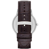 Emporio Armani Renato Large Black Dial Brown Leather Strap Watch for Men - AR2480 Authentic Buy Shop Now