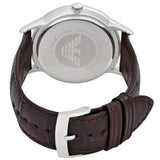 Emporio Armani Renato Large Black Dial Brown Leather Strap Watch for Men - AR2480 Authentic Buy Shop Now