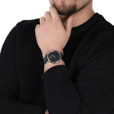 Emporio Armani Luigi Quartz Black Dial Black Leather Strap Watch For Men - AR2500 Authentic Buy Shop Now