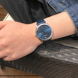 Emporio Armani Dress Quartz Blue Dial Blue Leather Strap Watch For Men - AR2501 Authentic Buy Shop Now