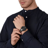Emporio Armani Renato Chronograph Quartz Blue Dial Grey Steel Strap Watch For Men - AR2505 Authentic Buy Shop Now